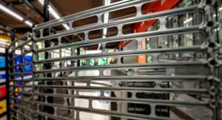 Serranda abbassata in una stazione della metropolitana vuota